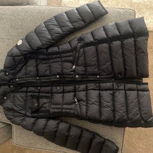 Hermine long black coat